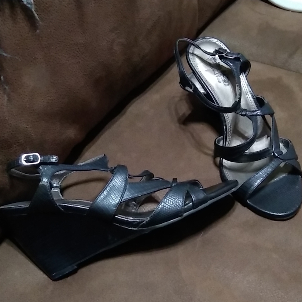 Coach and Four black sandals